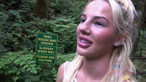 You take Bella to the botanical garden, and she sucks your cock a bit.